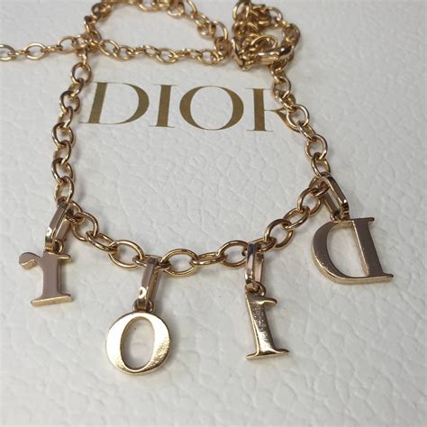 dior necklace letter|dior letters necklace value.